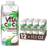 12-Pack Vita Coco Organic Coconut Water, Pressed 11.1Oz