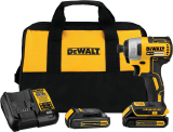 DEWALT 20V MAX Cordless Impact Driver Kit 1/4-inch DCF787C2