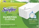 52-Ct Swiffer Sweeper Dry Mop Refills for Floor Mopping & Cleaning