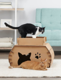 Carlson Cat Camper with Scratching Pad 27×18-inch