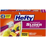 Amazon: 66-Count Hefty Slider Storage Bags Gallon Size for $4.54( was  )