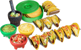 Taco Tuesday Complete Taco Serving Set with Tortilla Warmer 9-Pcs