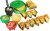 Taco Tuesday Complete Taco Serving Set with Tortilla Warmer 9-Pcs