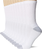 10-pack Hanes Womens Value Crew Soft Moisture-Wicking Socks