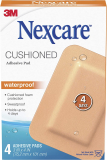 Nexcare Absolute Waterproof Adhesive Gauze Pad One Size 4Ct