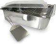 ExcelSteel 4 Piece Stainless Roaster w/Cover, Rack and Spatula
