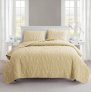 VCNY Shore Seashell Coastal Microfiber Pinsonic 3pc Quilt Set, Queen