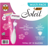 10CT BIC Soleil Simply Smooth Womens Disposable Razors