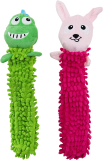 Outward Hound Nubbiez Loofa Plush Dog Toy 2-Pack