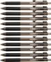 12-Pack Amazon Basics Retractable Comfort Grip Ballpoint Pens