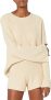 The Drop Womens Alice Crewneck Back Slit Ribbed Pullover Sweater