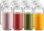 Paksh Novelty Travel Glass Drinking Bottle Jar 16 Ounce 12 Pack