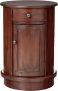 Decor Therapy Keaton Traditional Round Side Storage End Table