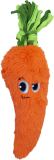 Outward Hound Fetchtablez Carrot Plush Squeaky Dog Toy 12-in