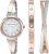 Anne Klein Womens Premium Crystal Accented Bangle Watch Set