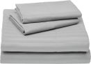 Amazon Basics Deluxe Microfiber Striped Sheet Set Full