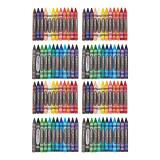 4-Pack Amazon Basics Jumbo Crayons 24 Assorted Colors