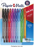18 Count Paper Mate InkJoy 100ST Ballpoint Pens, Medium Point