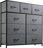 WLIVE 9-Drawer Dresser, Fabric Storage Tower