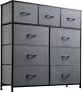 WLIVE 9-Drawer Dresser, Fabric Storage Tower