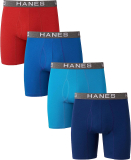 4Pk Hanes Ultimate Men’s Comfort Flex Fit Modal Blend Boxer Brief