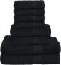 GLAMBURG Ultra Soft 8-Piece Towel Set