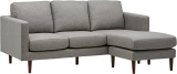 Rivet Revolve Modern Upholstered Sofa w/Reversible Chaise