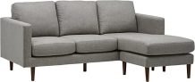 Rivet Revolve Modern Upholstered Sofa w/Reversible Chaise