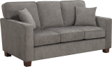 OSP Home Furnishings Russell 3 Seater Sofa with 2 Pillows