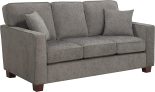 OSP Home Furnishings Russell 3 Seater Sofa with 2 Pillows