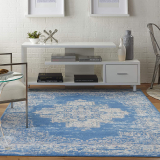 Nourison Grafix Persian Blue 5.3ftx7.3ft Area Rug