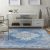 Nourison Grafix Persian Blue 5.3ftx7.3ft Area Rug