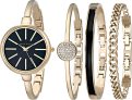 Anne Klein Womens Bangle Watch and Bracelet Set