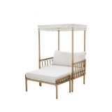 Willow Sage 2 Piece All-Weather Wicker Outdoor Canopy Chair And Ottoman Set For $297 (Was $399) Shipped