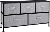Amazon Basics Extra Wide Fabric 5-Drawer Storage Organizer Unit
