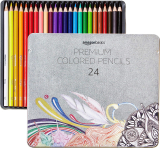 24-Count Amazon Basics Premium Colored Pencils, Soft Core