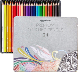 24-Count Amazon Basics Premium Colored Pencils, Soft Core