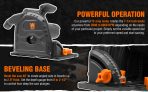 WEN CT9110 110-Inch Track Saw Track Guide Rail and Adapters