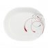Corelle Classic Winter Frost White 8.5″ Lunch Plate, Set Of 6 For $19.94