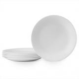 Corelle Classic Winter Frost White 8.5″ Lunch Plate, Set Of 6 For $19.94