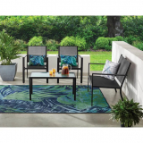 Mainstays Kingston Ridge 4-Piece Outdoor Conversation Set For $121.75 (Was $154) Shipped.